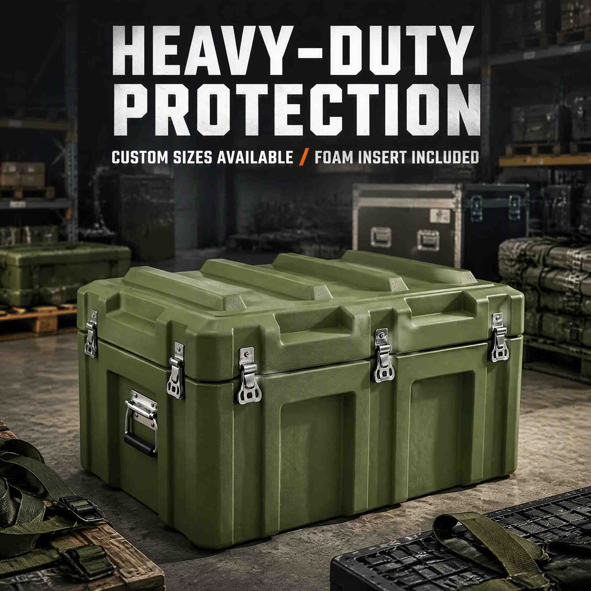 Impact Resistant Rotomolded Storage Case