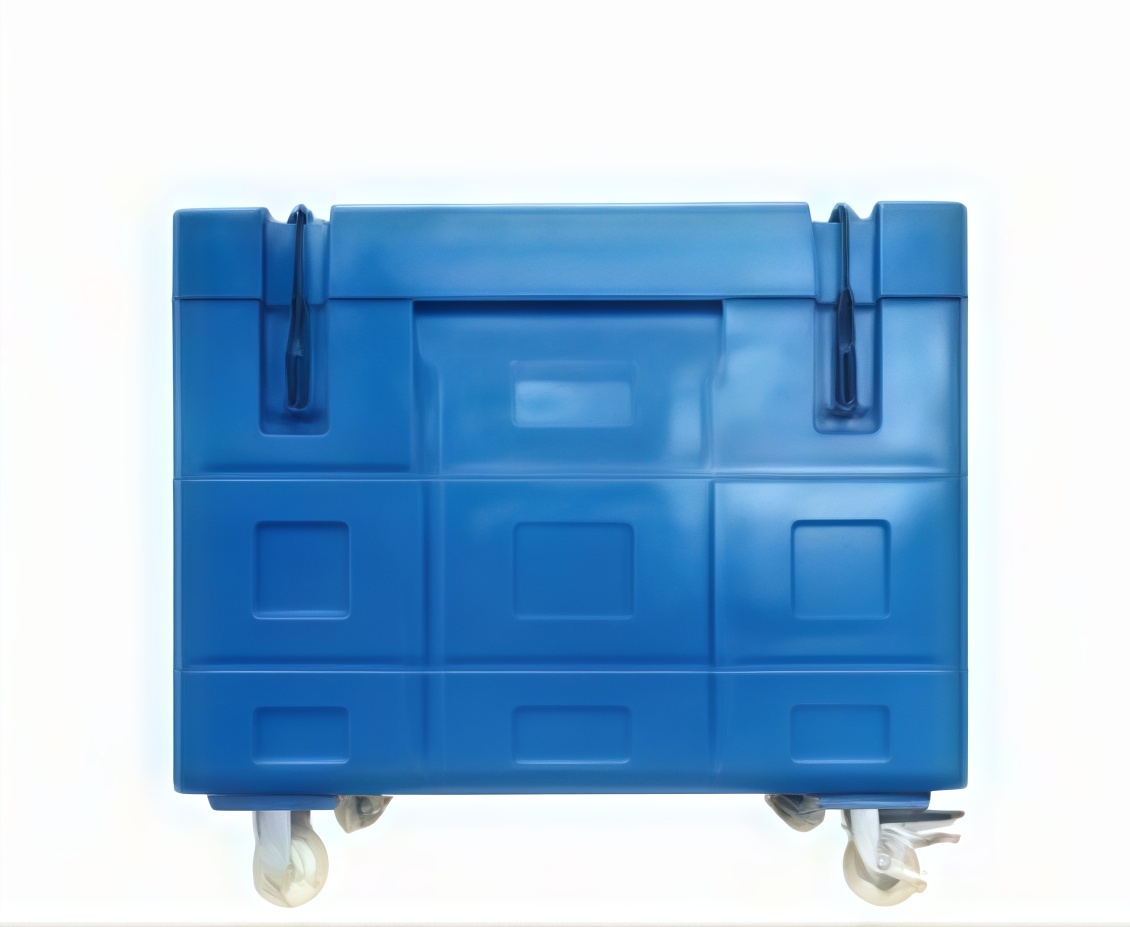 Rotomolded Commercial Insulated Cooler With Casters Wheeled Rotomolded Seafood Cooler Box