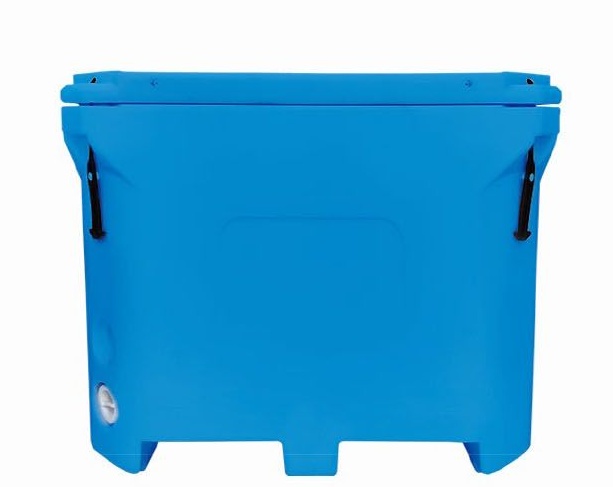 Large Volume Rotomolded Fish Cooling Box Airtight Latch Insulated Cooler Box