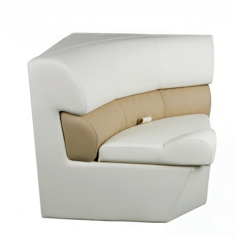 Heavy-duty rotomolded corner boat seat