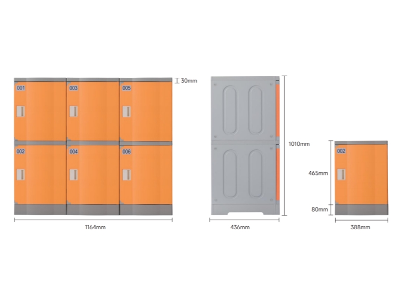 Waterproof Water Park Plastic Lockers Waterproof Water Park Plastic Lockers