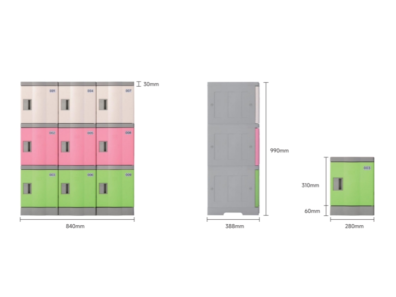 Seamless Rotomolded Plastic Storage Lockers Seamless Rotomolded Plastic Storage Lockers