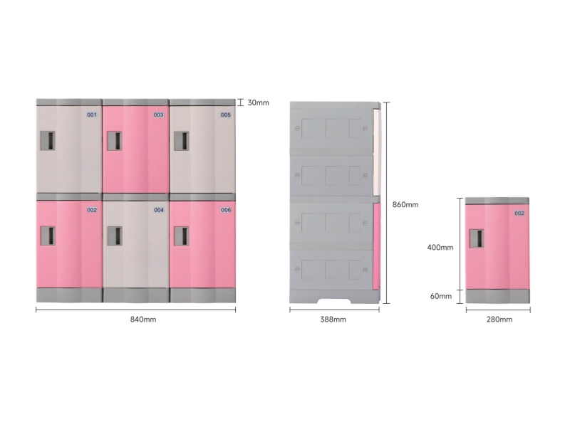 Industrial Grade HDPE Plastic Lockers Industrial Grade HDPE Plastic Lockers