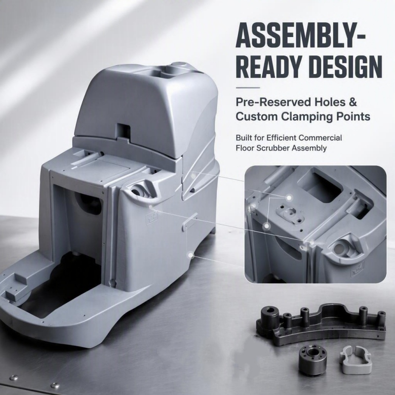OEM Polyethylene Floor Scrubber Housing OEM Polyethylene Floor Scrubber Housing